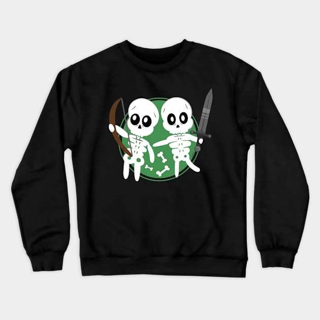 Cute Skeletons Crewneck Sweatshirt by Milmino